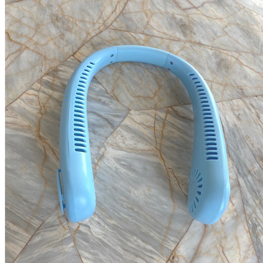 Portable Bladeless Neck Fan Light Blue Wearable Personal Fan NF-KD34-LB